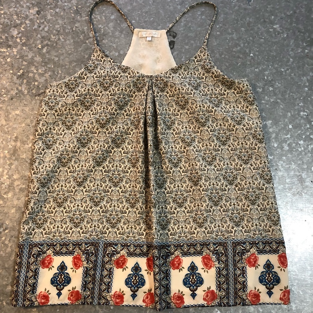 Lovely “Just Ginger” Green and Gray Tank Top! SZ Med!